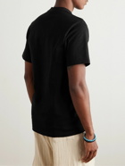 Monitaly - Embellished Cotton-Jersey T-Shirt - Black