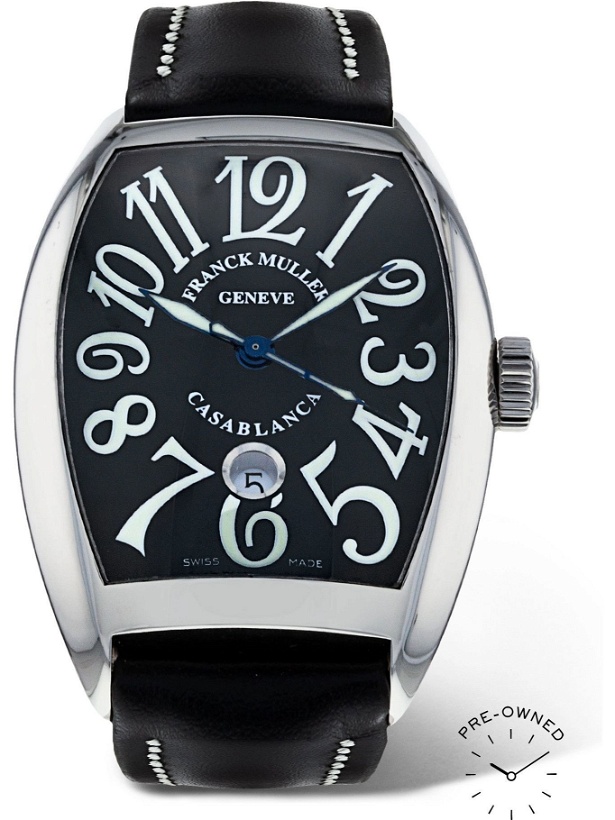 Photo: Franck Muller - Pre-Owned 2012 Casablanca Automatic 39mm Stainless Steel and Leather Watch, Ref. No. 8880 C DT
