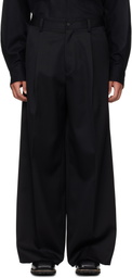 stein Black Extra Wide Trousers