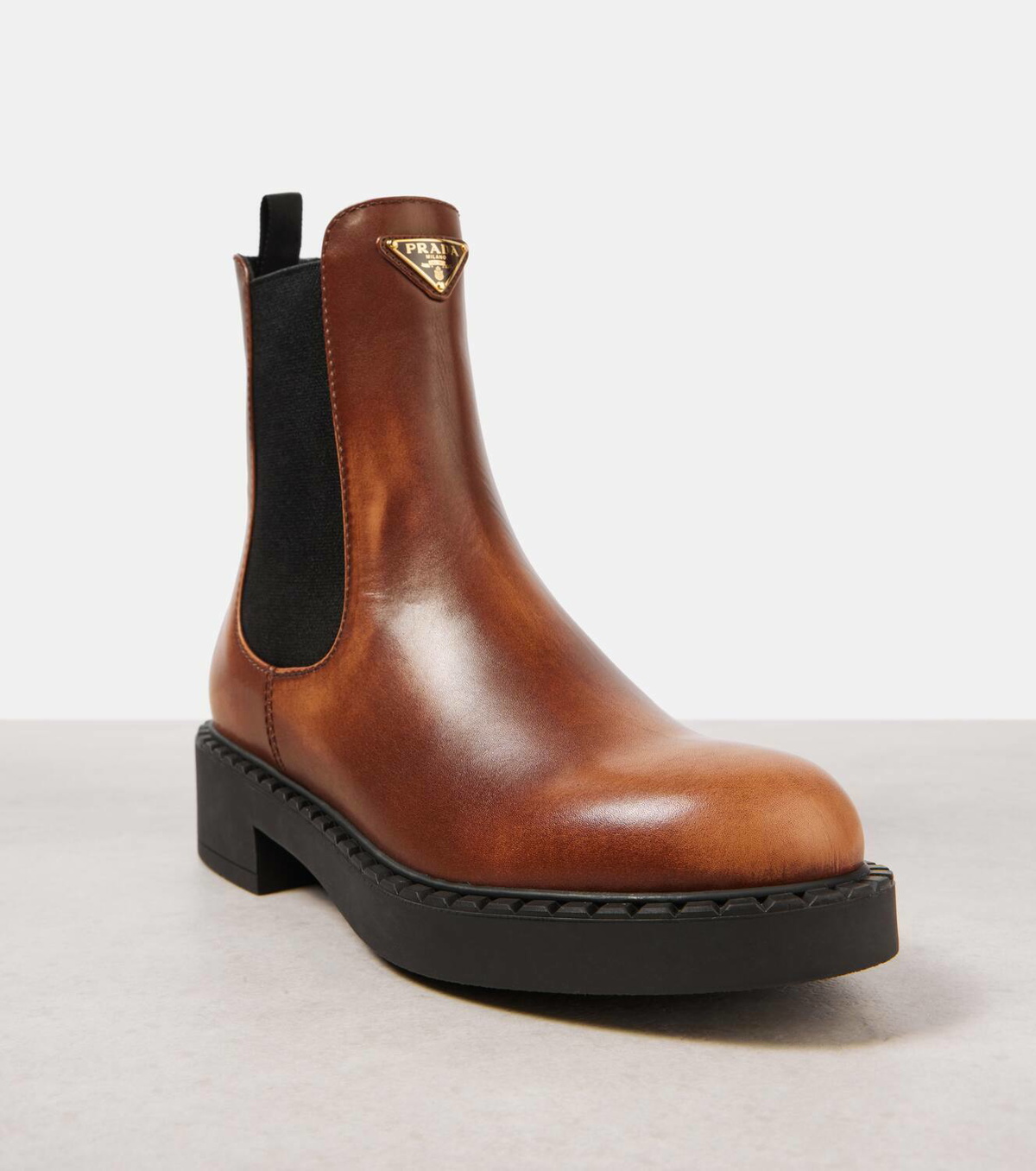 Prada Leather Chelsea boots