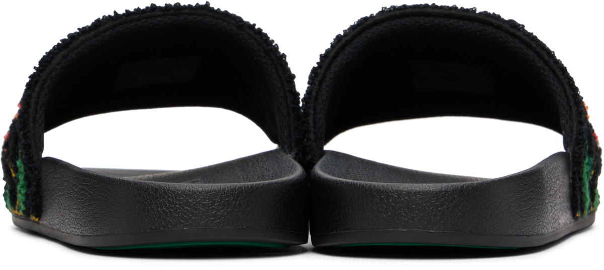 Casablanca Black Laurel Terry Slides