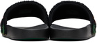 Casablanca Black Laurel Terry Slides