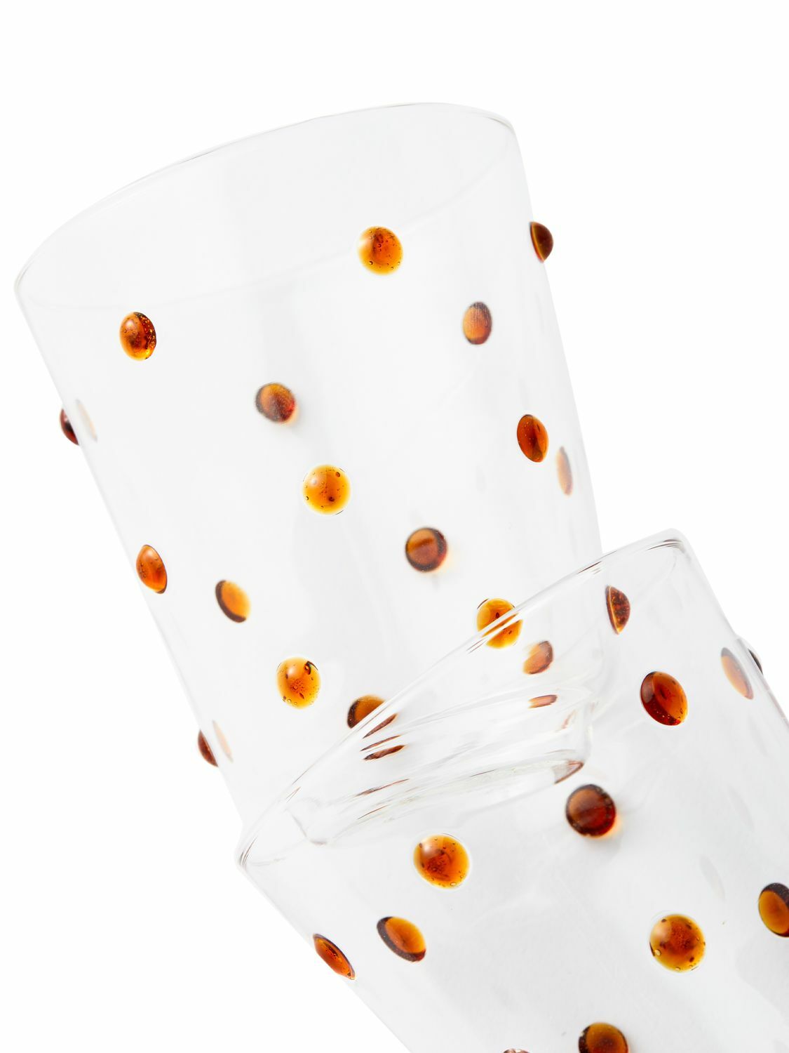POLSPOTTEN - Set Of 2 Nob Glass Tumblers