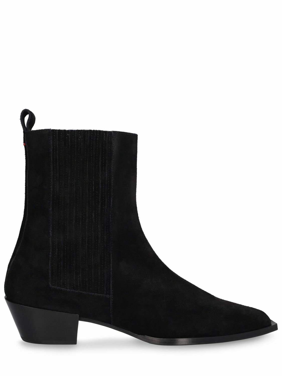 Photo: AEYDE - 40mm Belinda Suede Ankle Boots