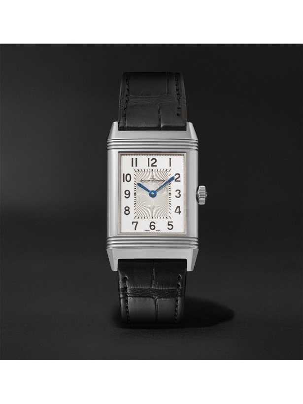 Photo: Jaeger-LeCoultre - Reverso Classic Medium Thin Hand-Wound 24.4mm Stainless Steel and Alligator Watch, Ref. No. Q2548440