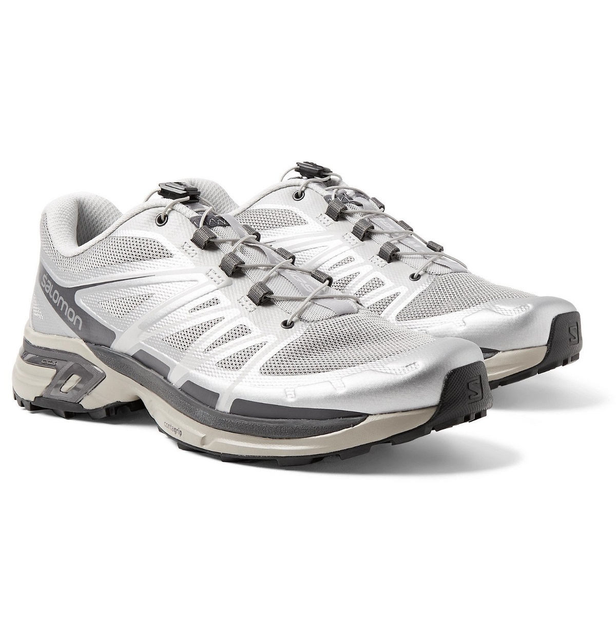 Salomon - XT-Wings 2 ADV Mesh and Rubber Running Shoes - Silver