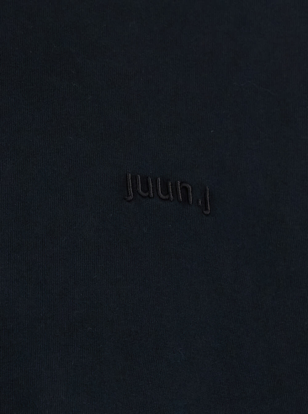 Juun.J Blue T-shirt With Logo Embroidered On The Front And Print On The Back In Cotton Man