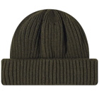 RoToTo Recycled Wool/PL Beanie in Dark Olive