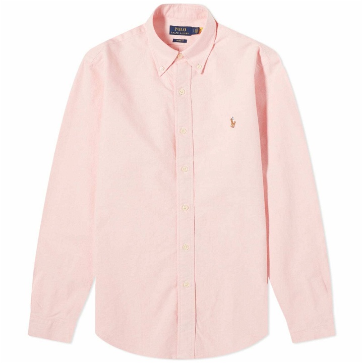 Photo: Polo Ralph Lauren Men's Classic BSR Oxford Button Down Shirt in Pink
