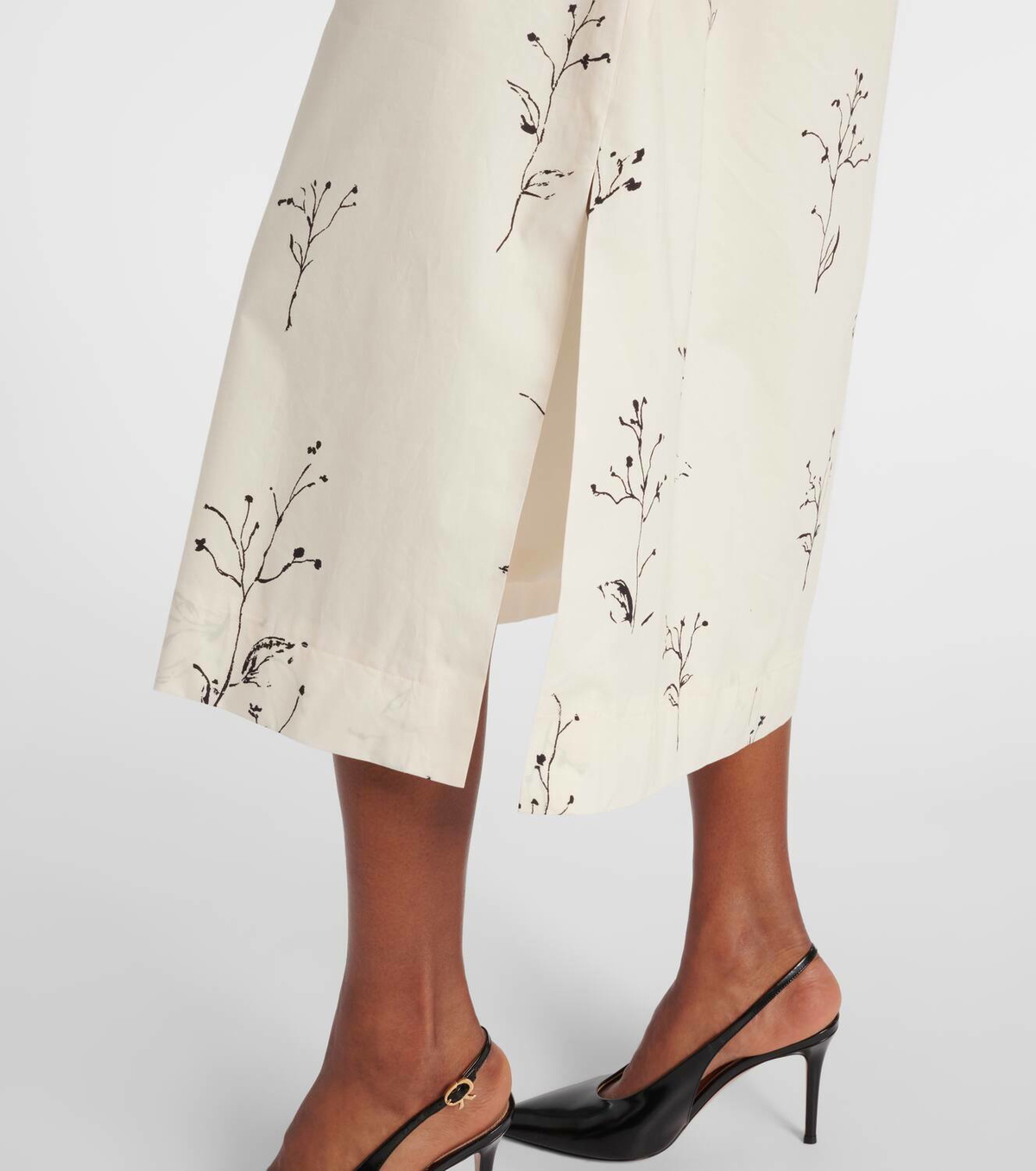 Altuzarra Corrie belted floral cotton midi dress