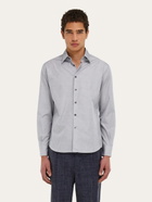 Ferragamo Mens Micro-patterned shirt in White
