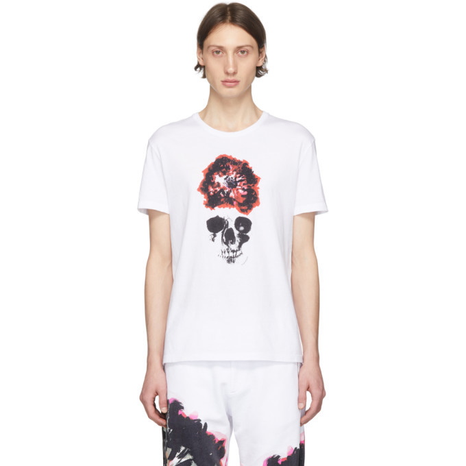 Photo: Alexander McQueen White Skull T-Shirt