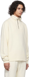 Les Tien Off-White Half-Zip Yacht Sweatshirt
