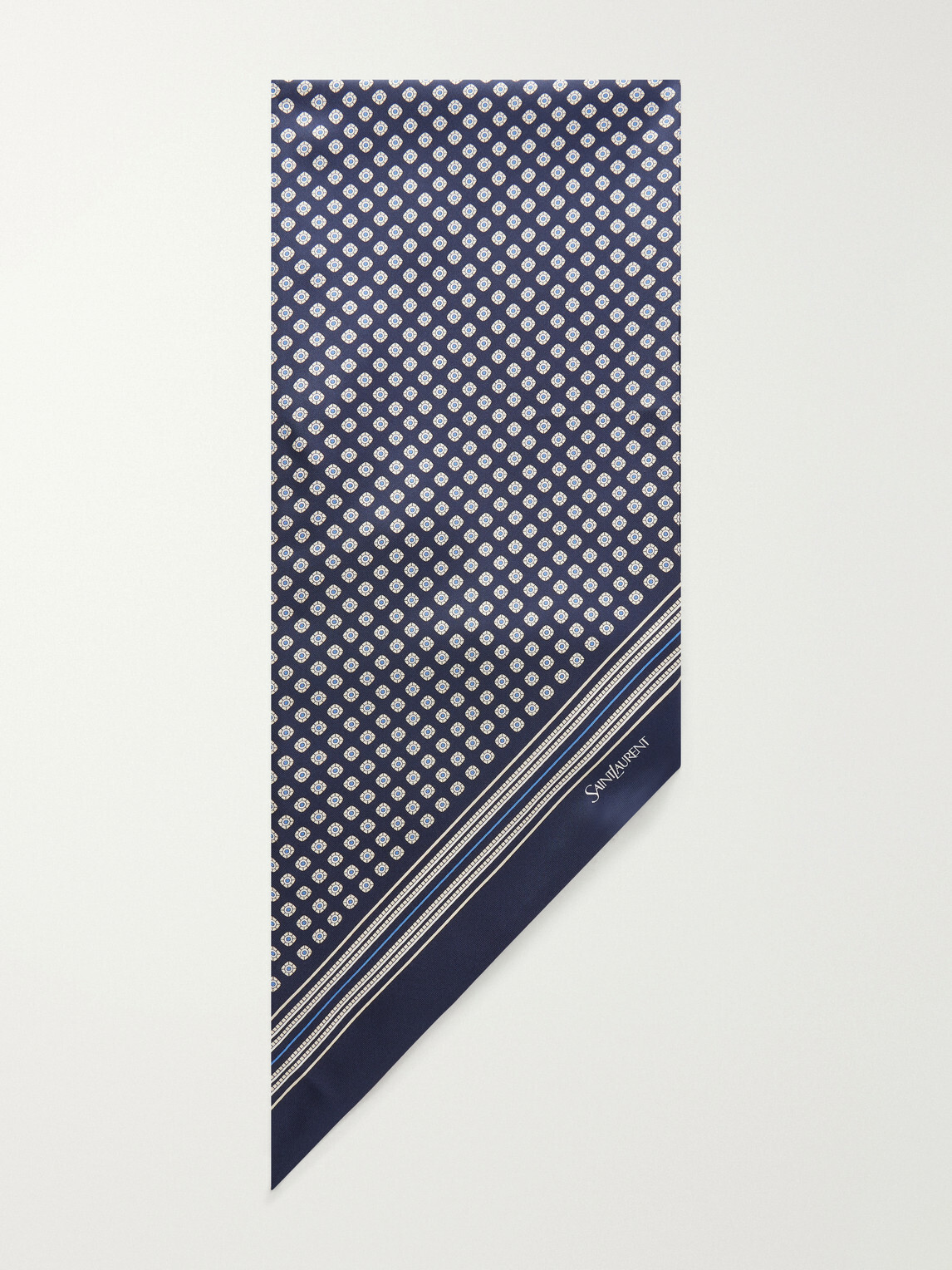 SAINT LAURENT - Printed Silk-Twill Scarf