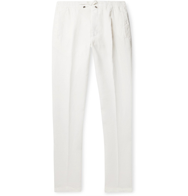 Photo: Lardini - Linen Trousers - White