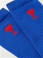 AMI PARIS - Logo-Jacquard Cotton-Blend Socks