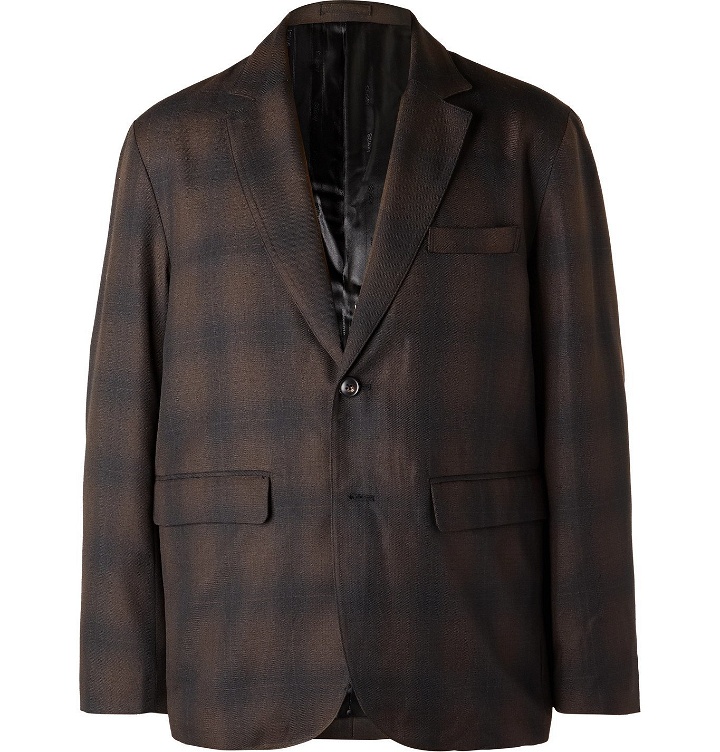 Photo: Stüssy - Checked Woven Suit Jacket - Brown