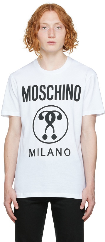 Photo: Moschino White Printed T-Shirt
