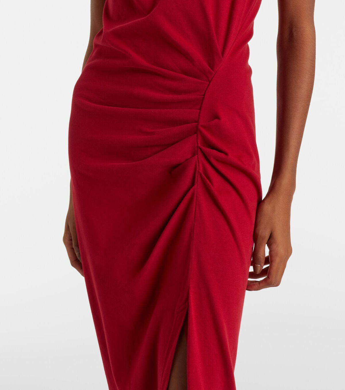 Isabel Marant Nadela gathered cotton maxi dress