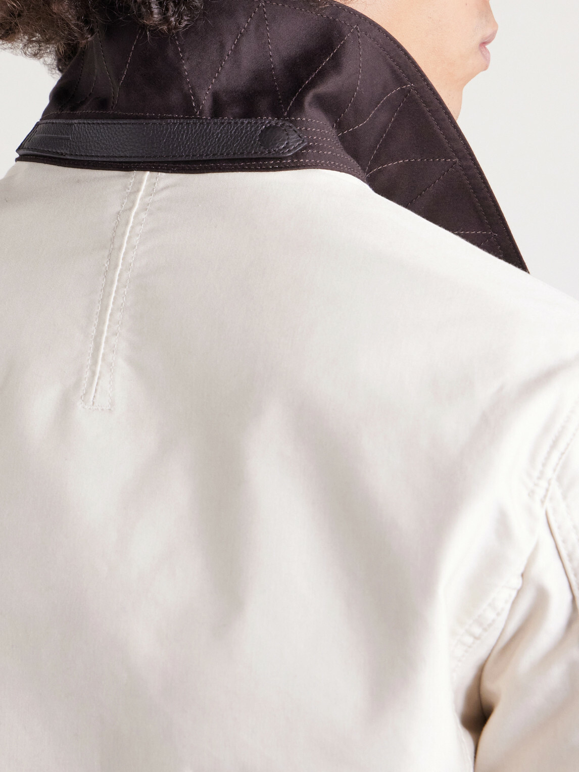 TOM FORD - Slim-Fit Cotton-Satin Blouson Jacket - Neutrals