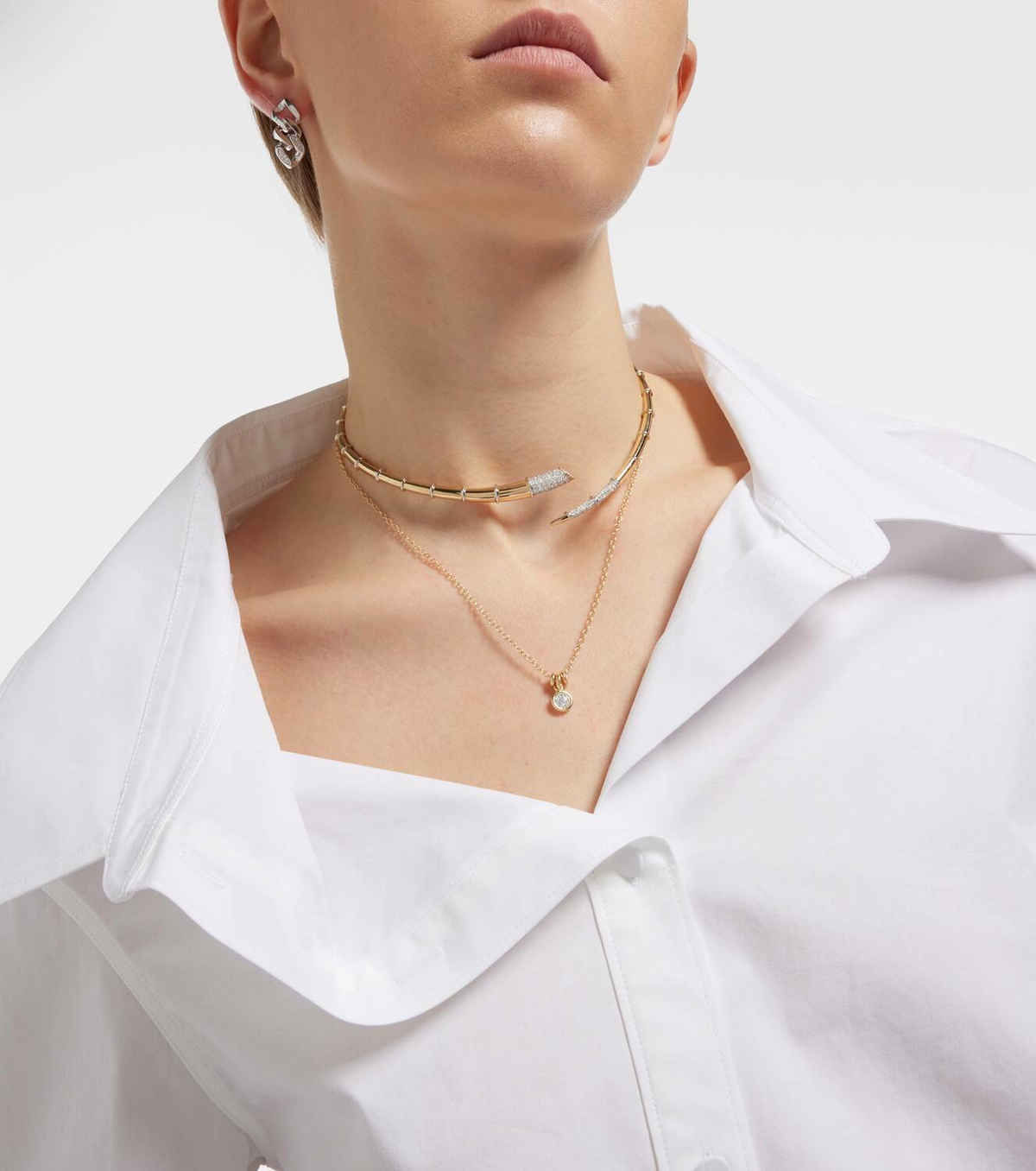 Spinelli Kilcollin Amirah 18kt gold necklace with diamonds