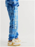 CAMP HIGH - Santa Monica Tie-Dyed Cotton-Jersey Track Pants - Blue