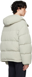 Dunst Green Hooded Volume Down Jacket