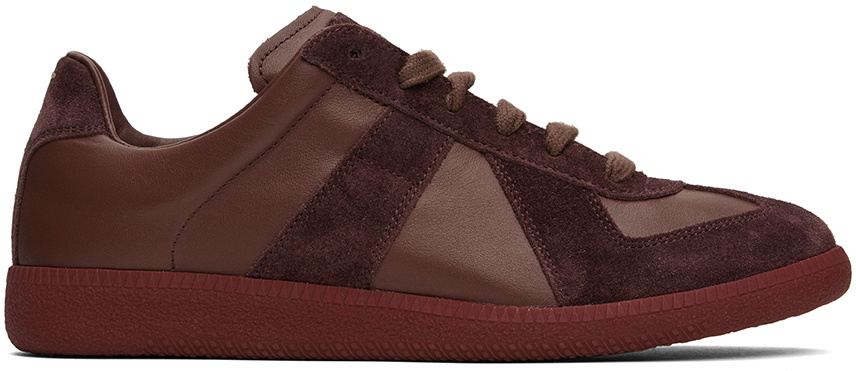 Maison Margiela Burgundy Replica Sneakers