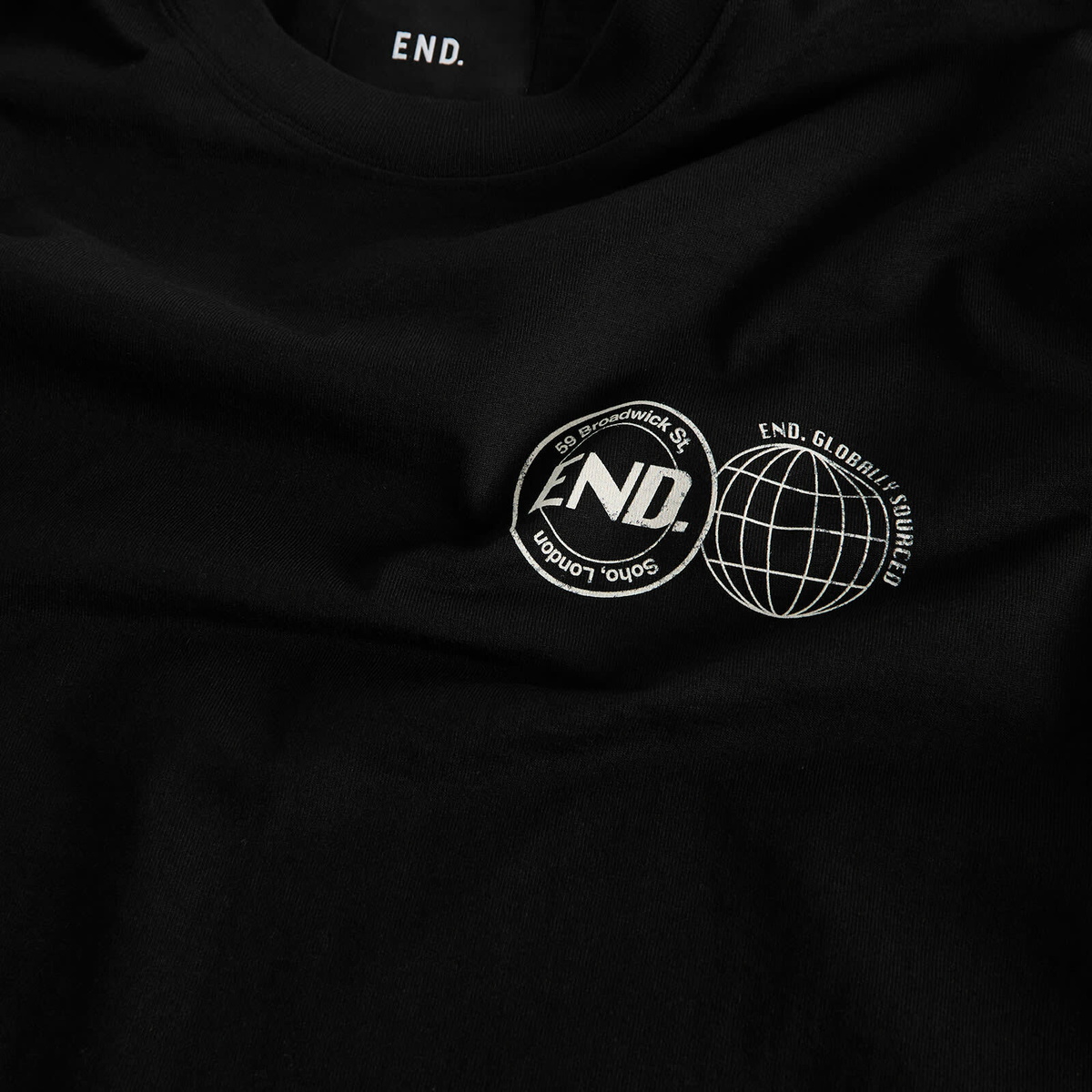 END. City Series 2.0 London Long Sleeve T-Shirt in Black