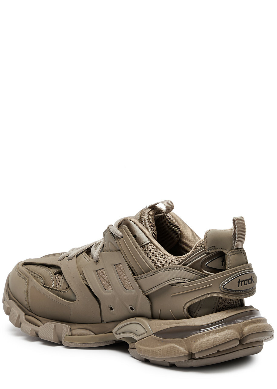 Balenciaga Track Panelled Mesh Sneakers Beige Balenciaga display picture 1