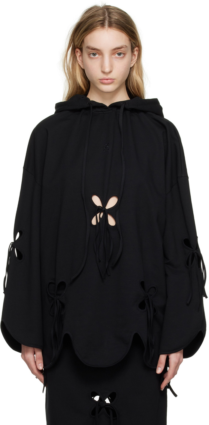 J.Kim SSENSE Exclusive Black Petal Hoodie