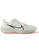 Nike Running - Air Zoom Pegasus 40 Rubber-Trimmed Mesh Running Sneakers - White