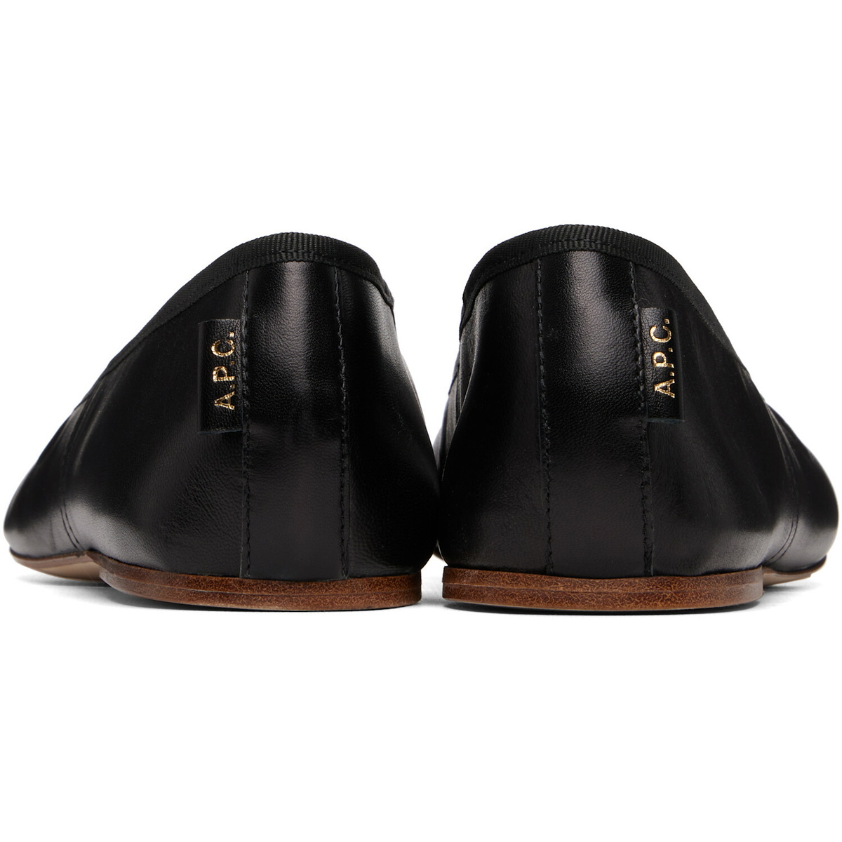 A.P.C. Black Swan Ballerina Flats