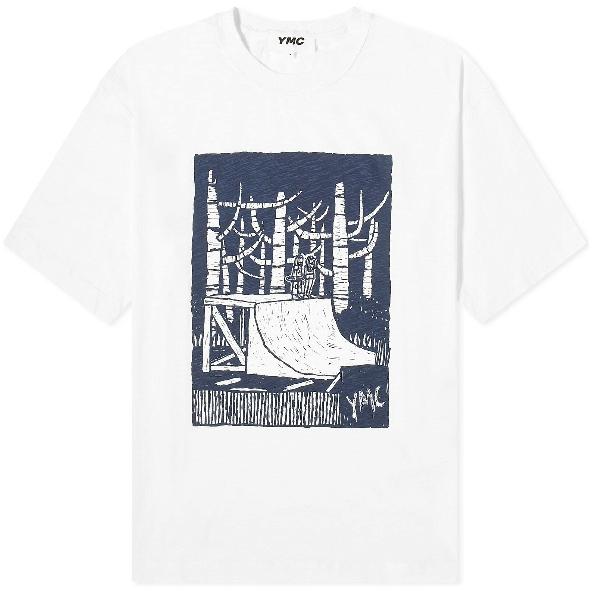 Photo: YMC Men's It's Our There T-Shirt in White