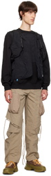 Archival Reinvent Black Architecture Vest