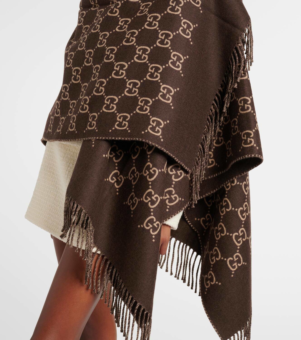 Gucci GG wool jacquard shawl Gucci