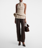 Magda Butrym Leather straight pants