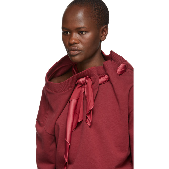 Y/Project Burgundy Scarf Sweatshirt Y/Project Y/Project Burgundy Scarf Sweatshirt Y/Project