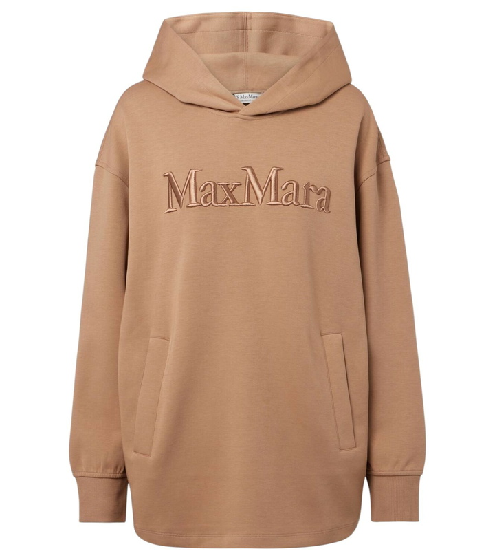 Photo: 'S Max Mara Logo embroidered cotton-blend hoodie