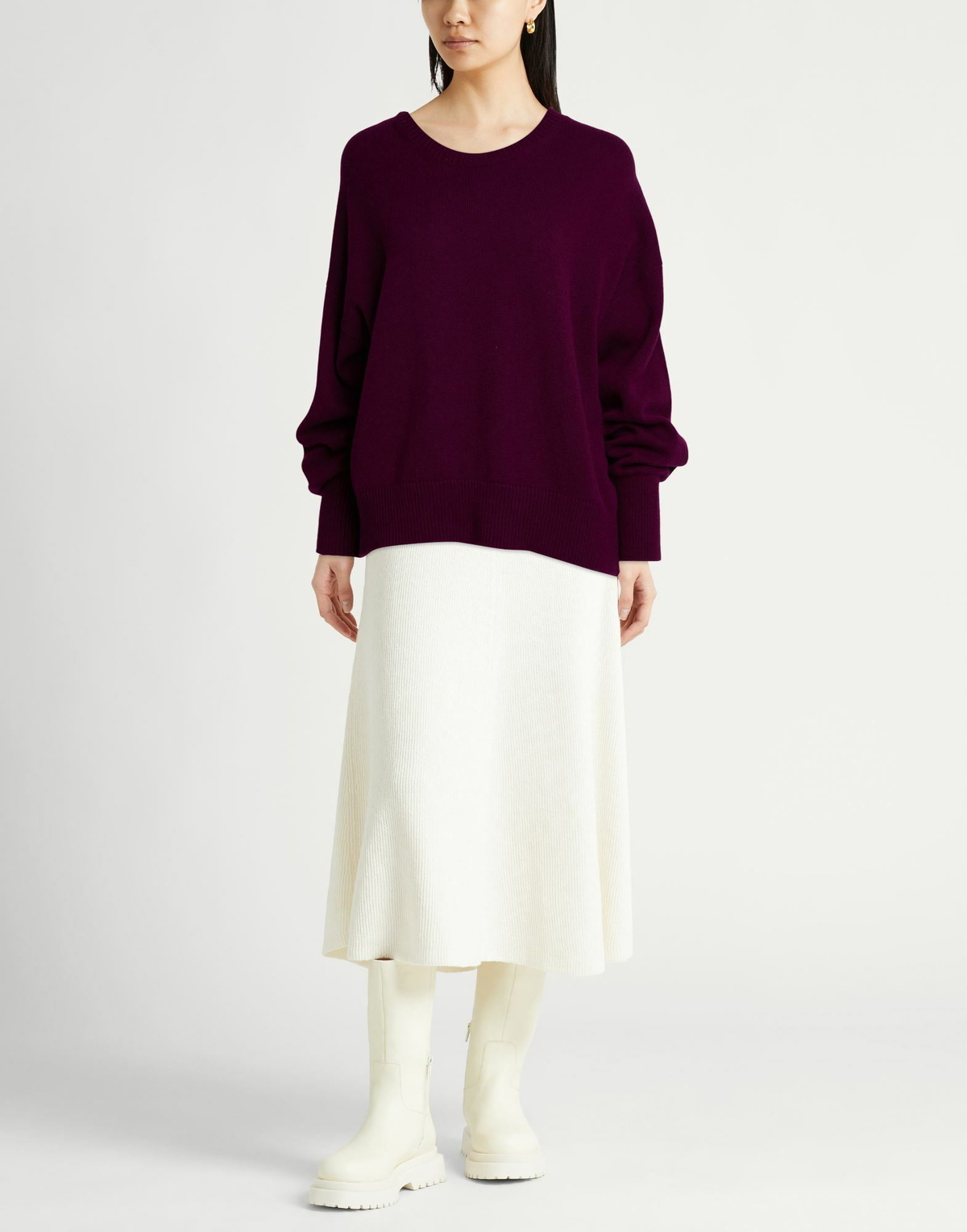 Annagreta Womens Sweater Plum