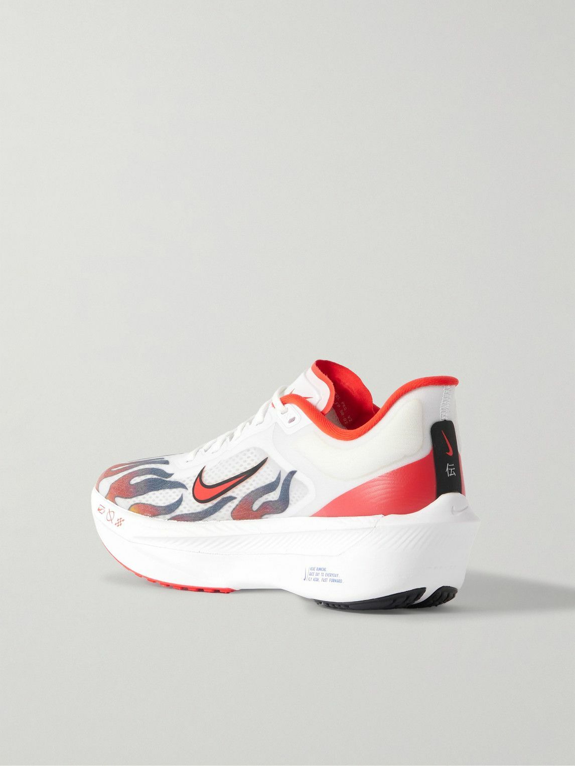 NIKE RUNNING - Zoom Fly 6 Rubber-Trimmed Mesh Running Sneakers - Red