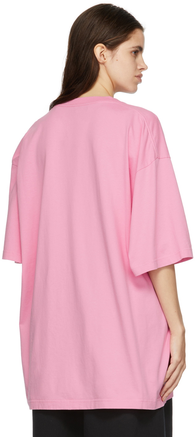 Balenciaga Pink 'Pride' Boxy T-Shirt Balenciaga
