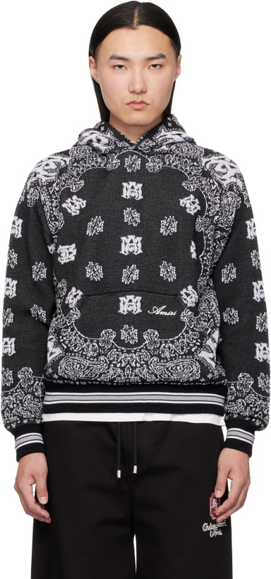 Photo: AMIRI Black & White Bandana Hoodie