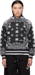 AMIRI Black & White Bandana Hoodie