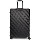 Tumi Black Aluminum Extended Trip Packing Suitcase