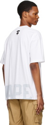 AAPE by A Bathing Ape White Patch T-Shirt