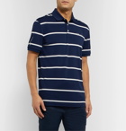 RLX Ralph Lauren - Striped Tech-Piqué Golf Polo Shirt - Blue