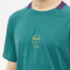Rapha x Brain Dead Technical T-Shirt in June Bug/Purple Pennant