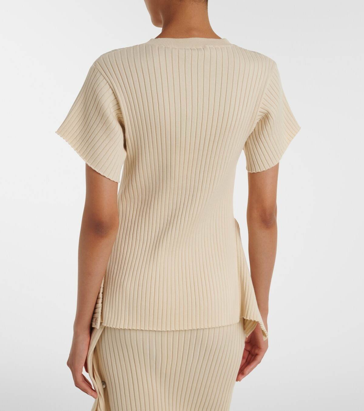 Stella McCartney Ribbed-knit cotton top