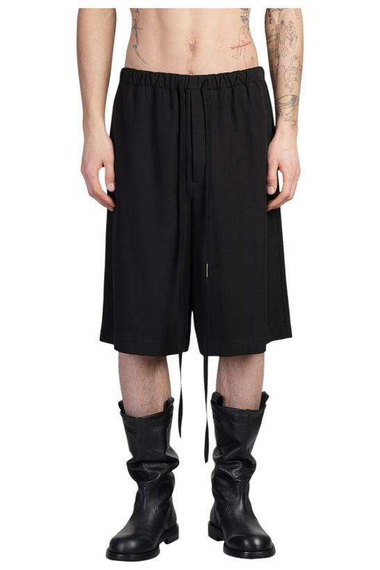 Photo: Ann Demeulemeester Waldemar Shorts In Black Wool And Polyester